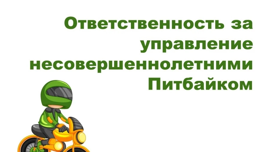 👉 Прокуратура Чесменского района разъясняет правила использования питбайков и ответственность за их
