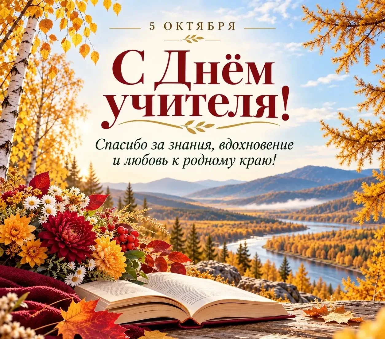 С Днём учителя, дорогие педагоги!