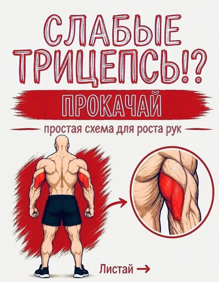 💪 ТРИЦЕПС: 9 упражнений на все случаи жизни