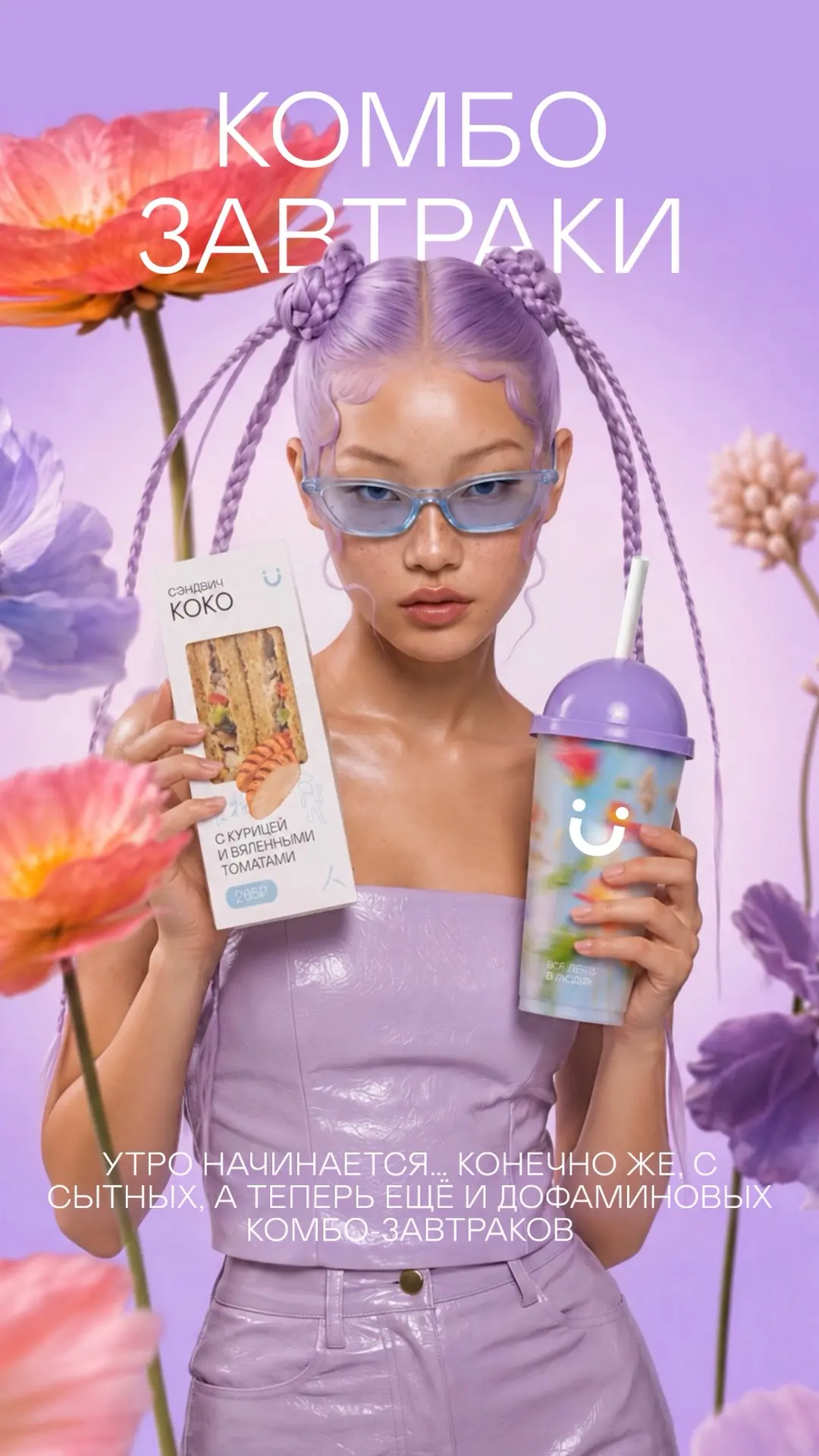 Начинаем день с сытных и дофаминовых комбо-затвраков!

🌸 Классическое комбо — с любым классическим 