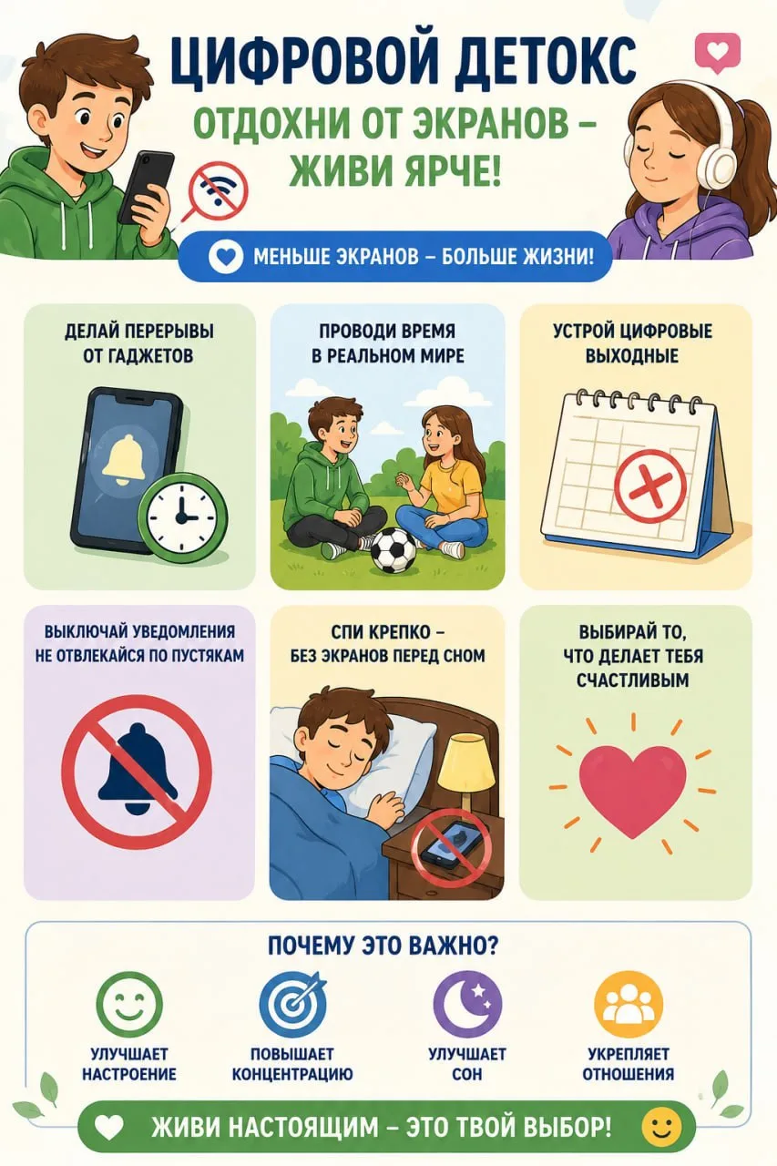 Цифровой детокс: перезагрузка для мозга

Лето — отличное время, чтобы ненадолго отложить телефон и п