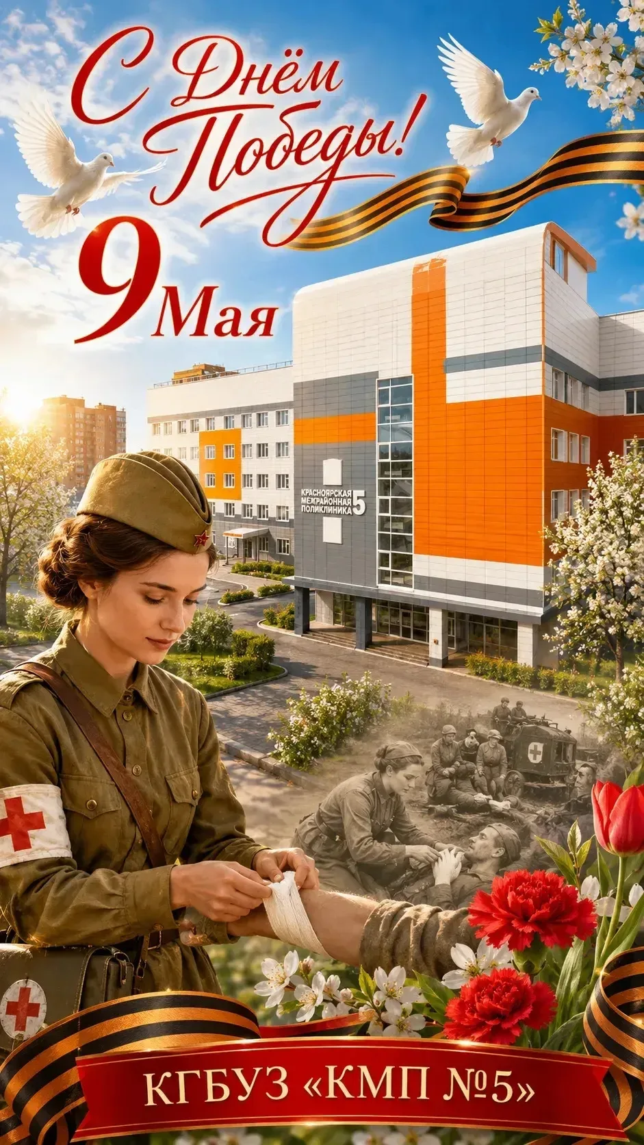 Поздравляем с 9 Мая! Желаем крепкого здоровья, душевного спокойствия и уважения окружаю...