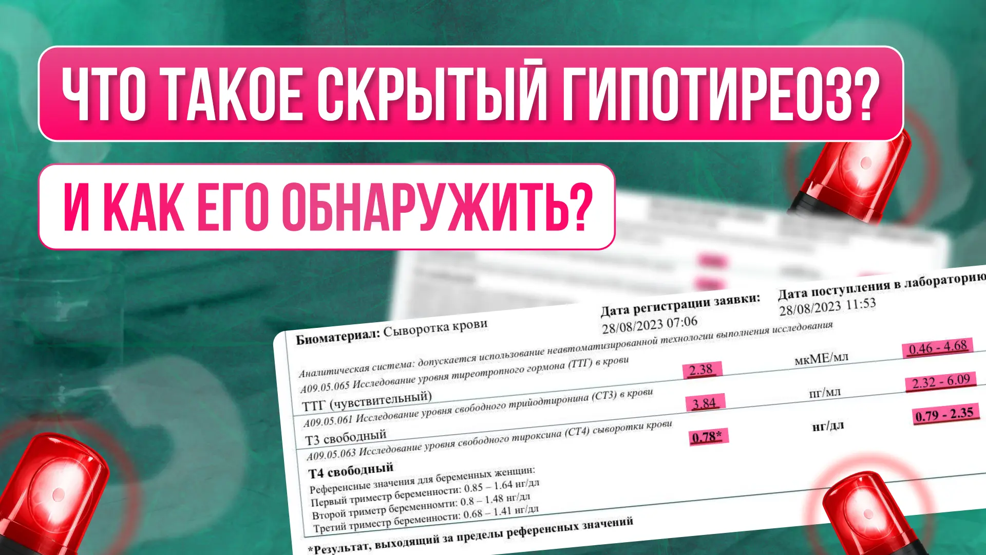 СКРЫТЫЙ (ТКАНЕВОЙ) ТИП ГИПОТИРЕОЗА – что это такое ⁉️  Гипотиреоз бывает трех видов: тканевой, перви