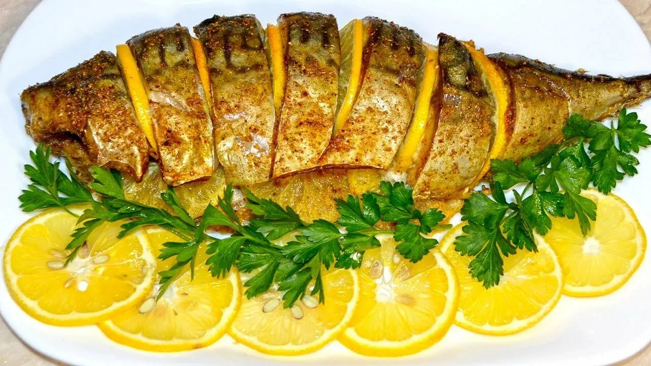 Запечённая рыба с лимоном