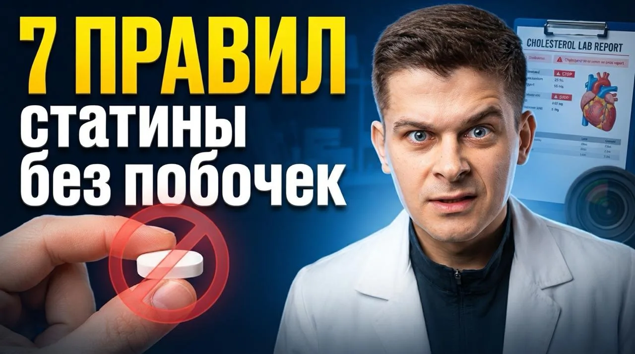 💊 Каждый десятый бросает статины — и чаще всего зря.