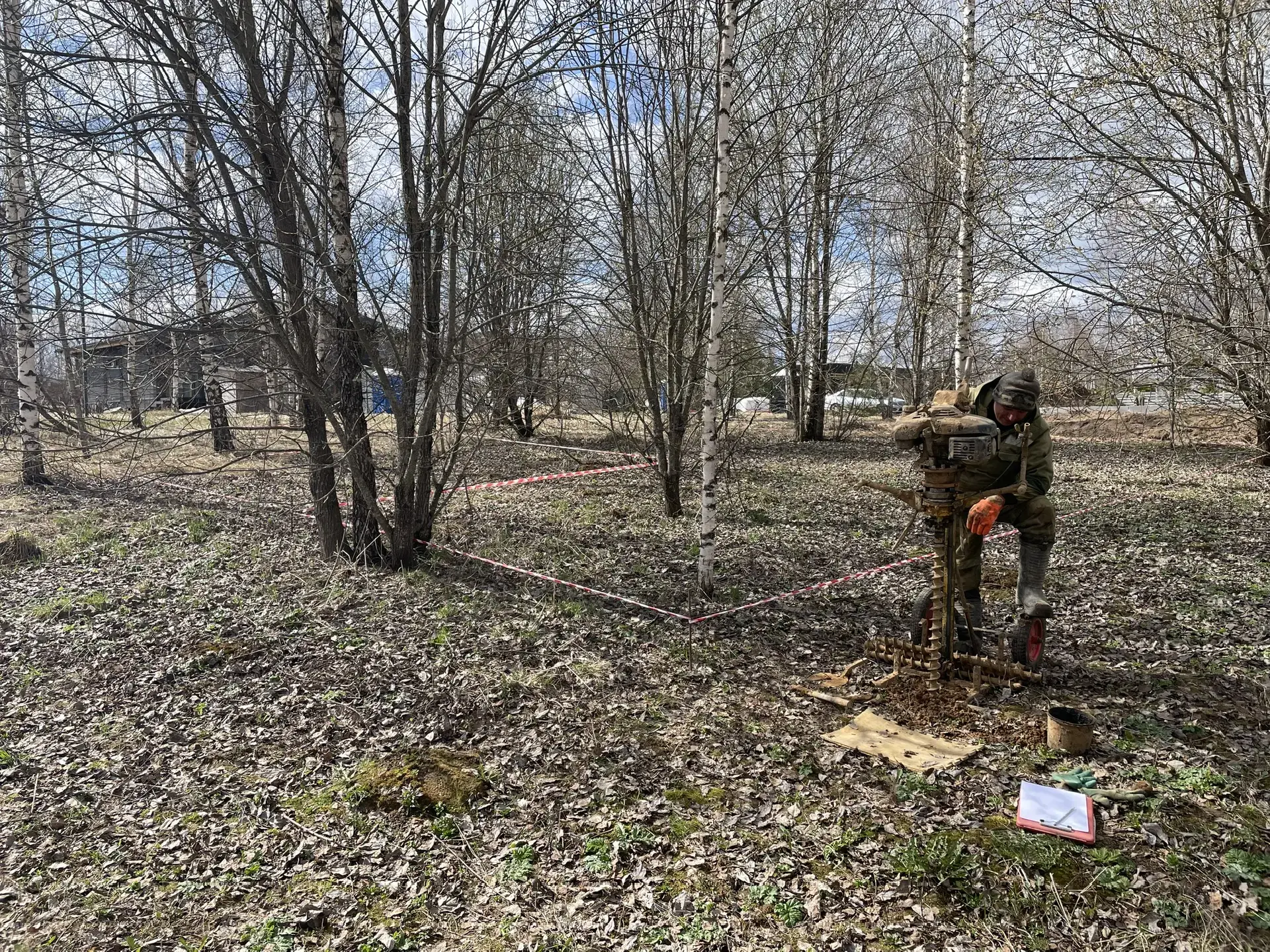 👷‍♂️Сегодня выполнили еще один выезд на разметку участка — уже третий за последнюю неделю