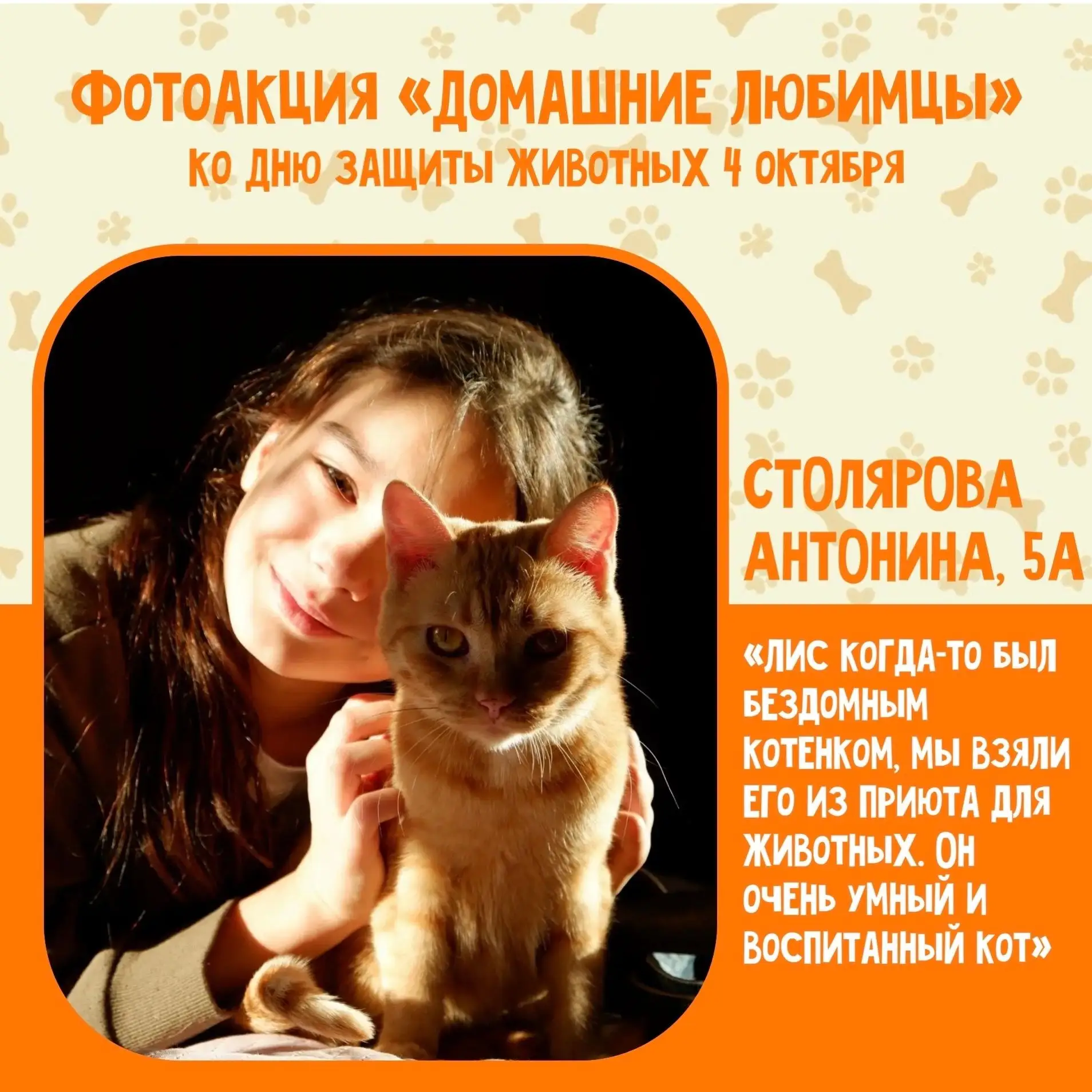 📢 Фотоакция «Домашние любимцы» ❤️