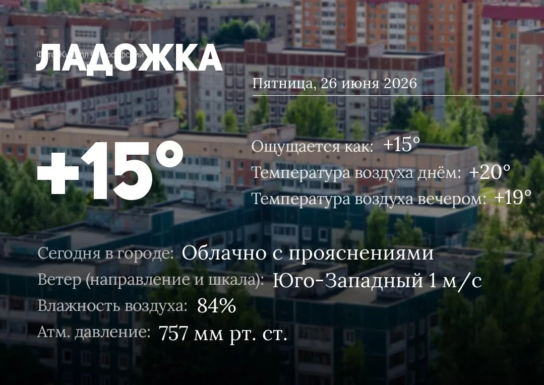 Доброе утро, Ладожка!