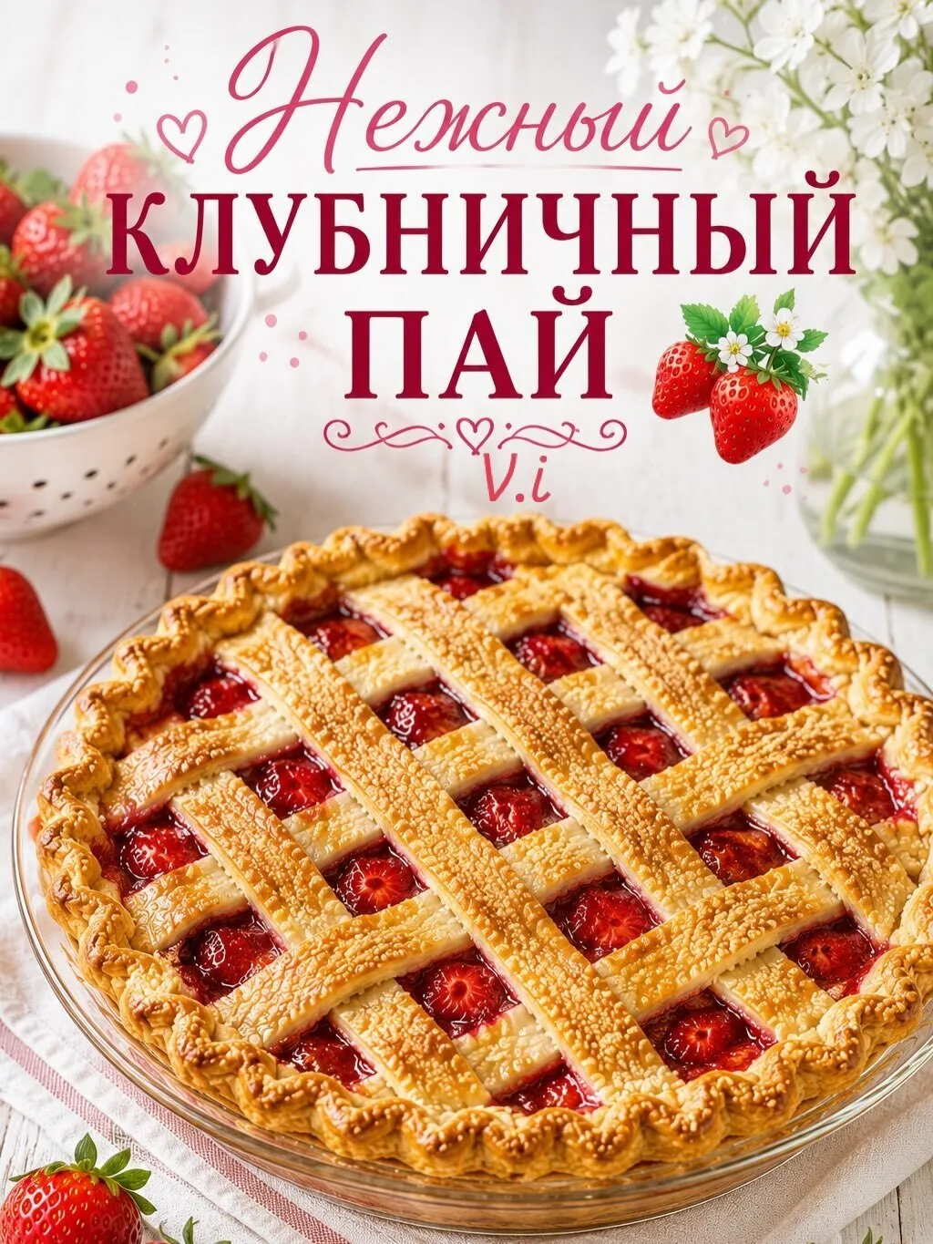 Хрустящее тесто, ароматная клубника и стакан холодного молока  МММ🌸🥛