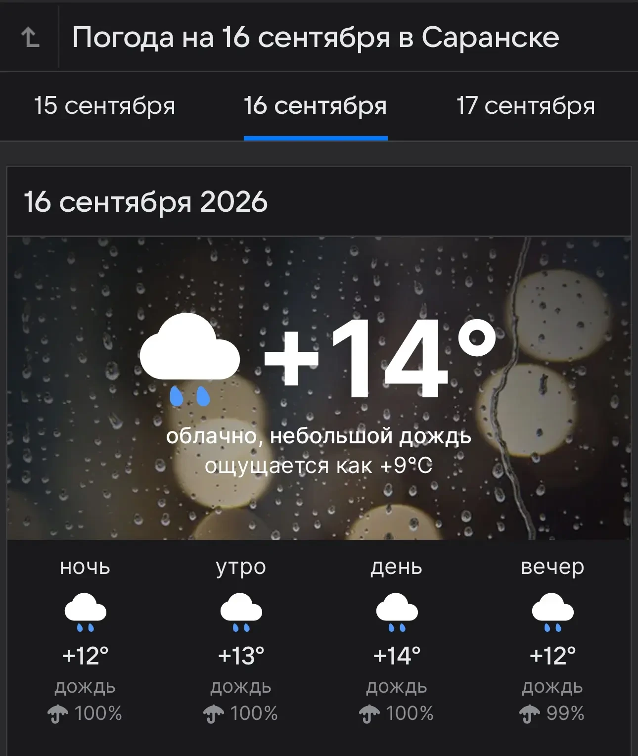 В Саранске наступило утро.