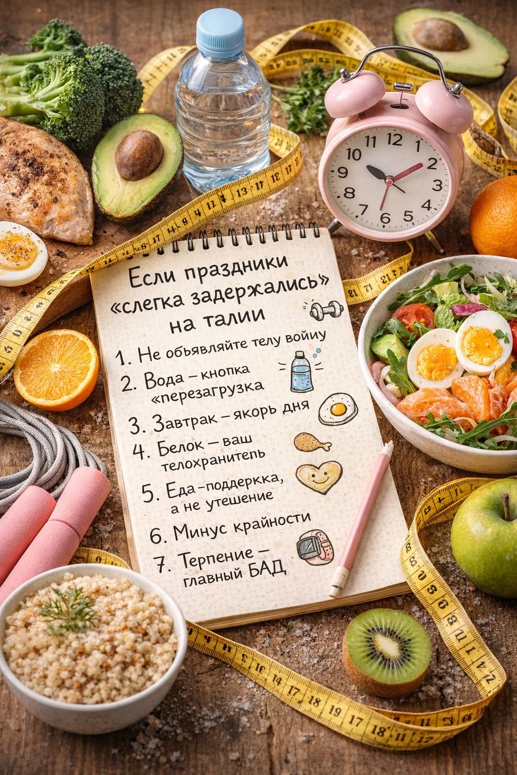📆 Праздники прошли, время прийти в себя и уделить время своему организму, памятка - со...