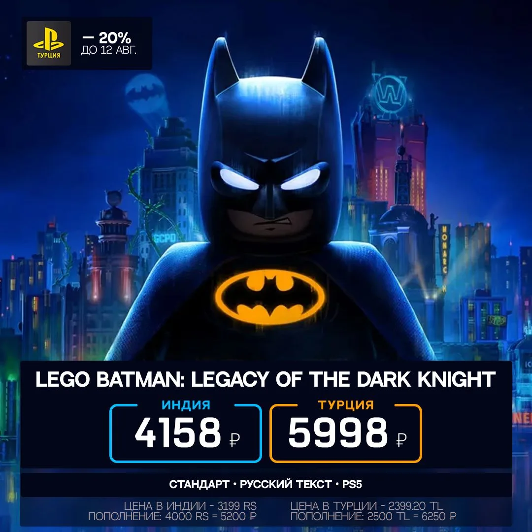 LEGO Batman: Legacy of the Dark Knight получила первую скидку с релиза – 20%