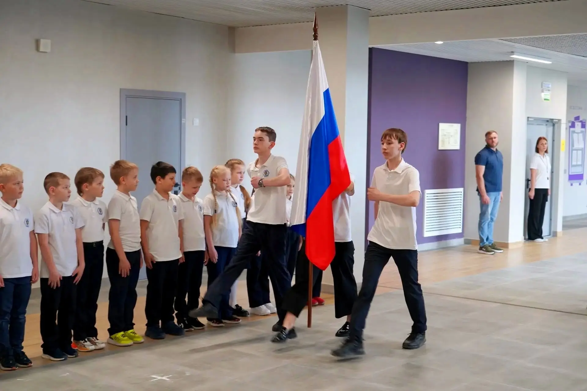 🏆Торжественная линейка и чествование значкистов ГТО в #МАОУСОШ222 ✅  Сегодня в нашей школе царила по