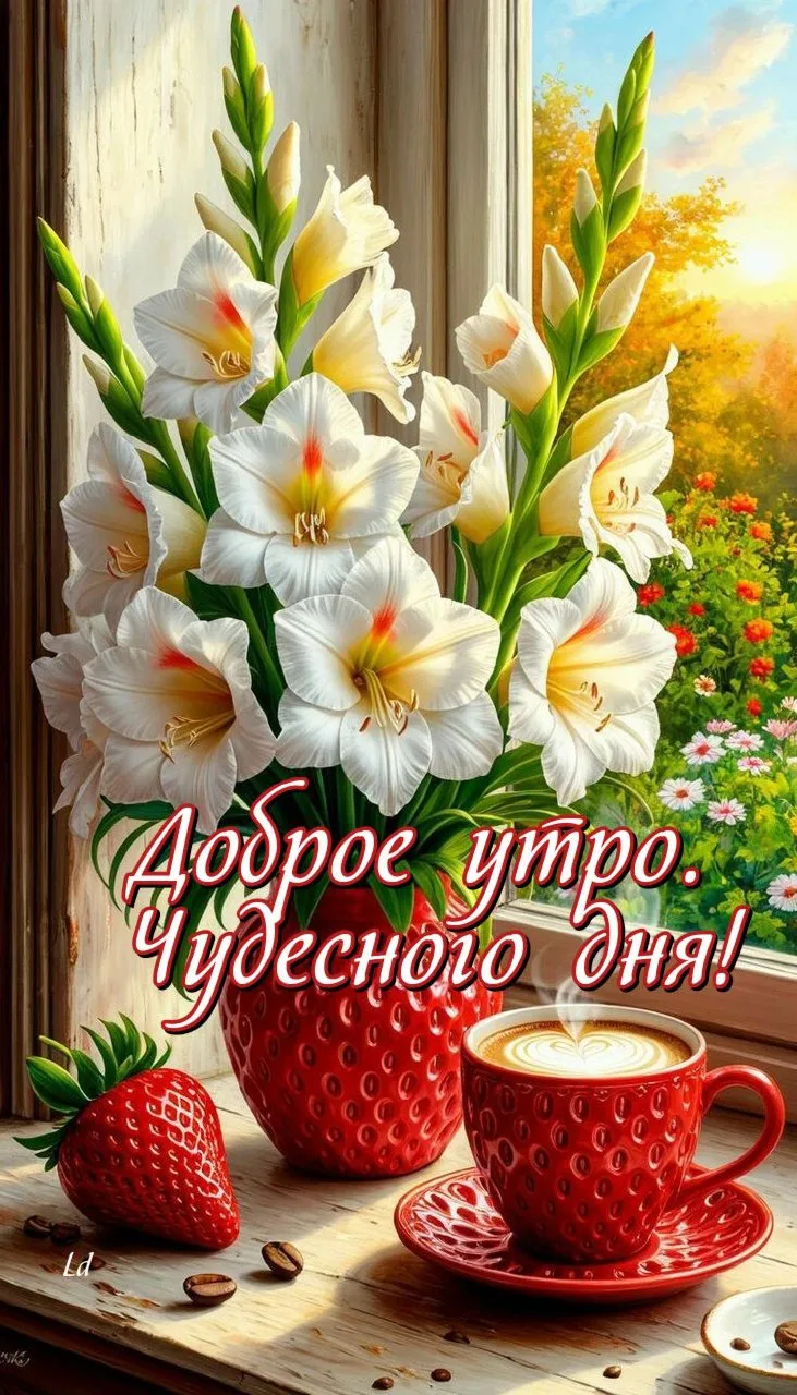 Доброе утро!💐🍓