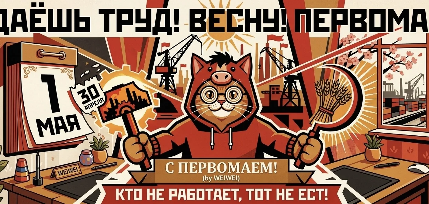 С Первомаем, друзья! Этот праздник напоминает нам, что любое большое достижение начинается с искренн