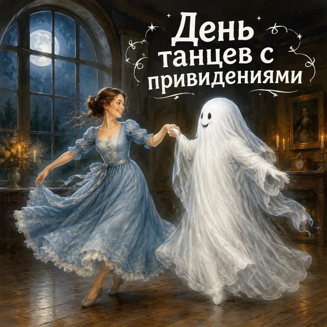 👻✨ 16 мая — День танцев с привидениями  Сегодня отмечается один из самых необычных и загадочных праз