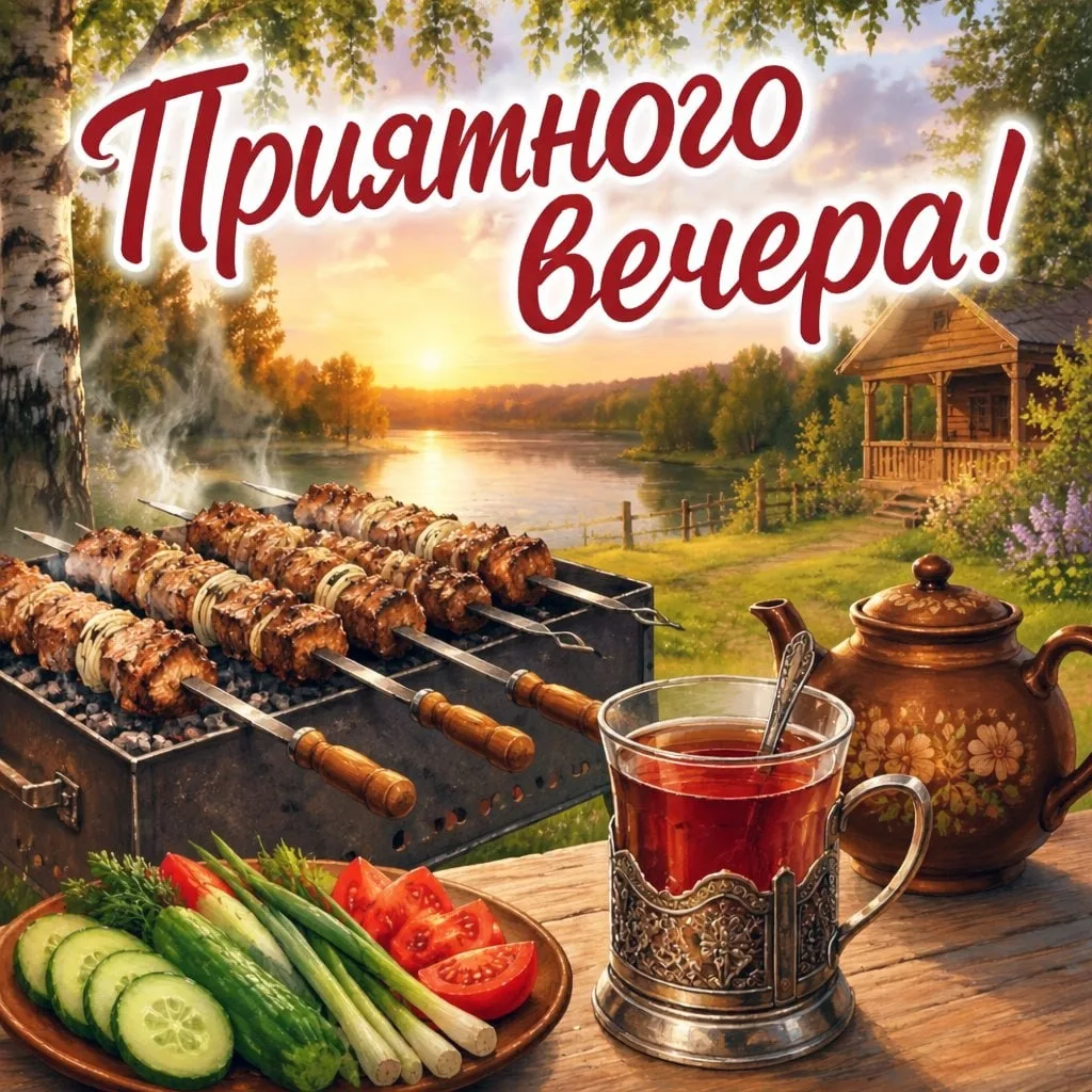 🌙 Приятного пятничного вечера!  Пусть этот вечер будет тёплым, уютным и наполненным приятными момент