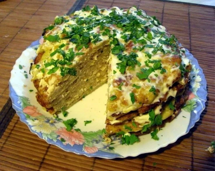 🥗 Кабачковый торт на сковороде — просто, вкусно и по-настоящему полезно! 😋