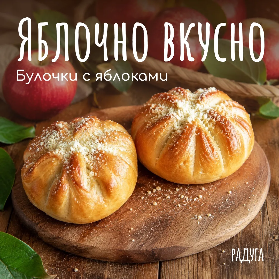 Наши булочки с яблоками — это классика, которая мгновенно переносит в атмосферу уютного домашнего ча