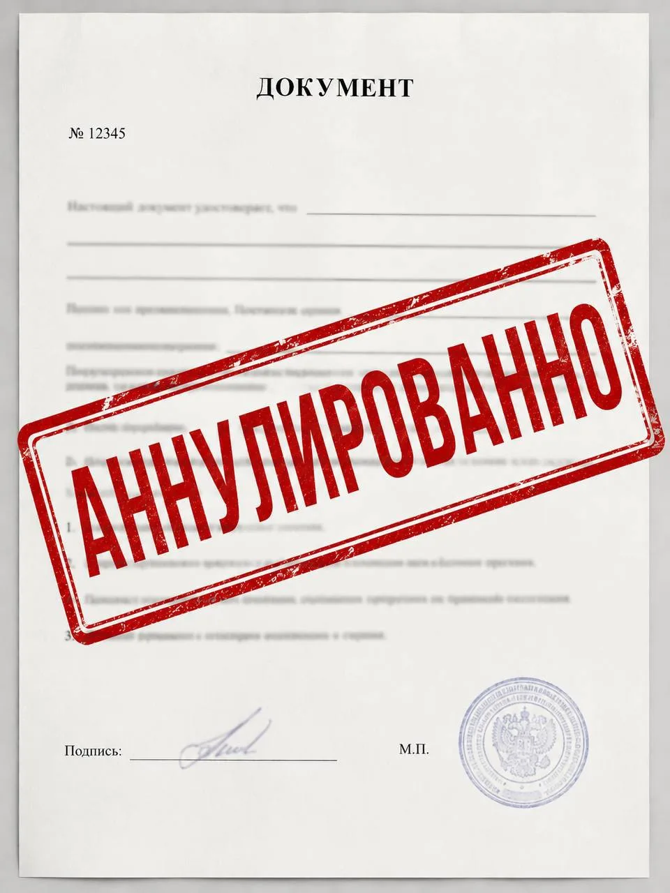 «Аннулировано» или «Галя, у нас отмена»