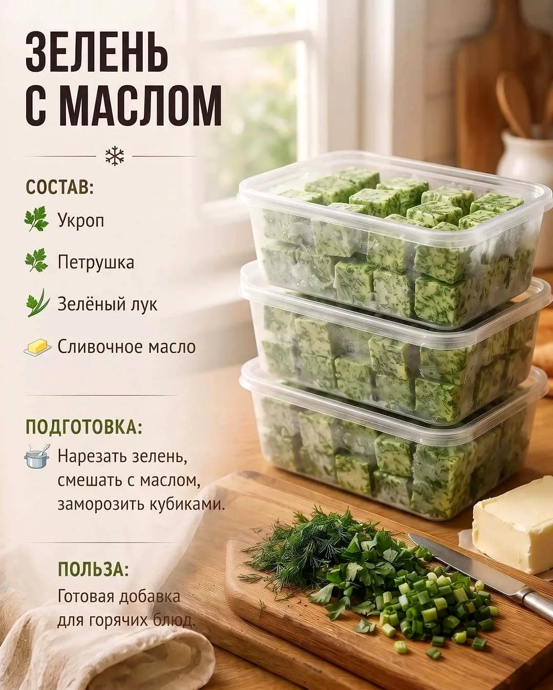 Зелень с маслом 🥬