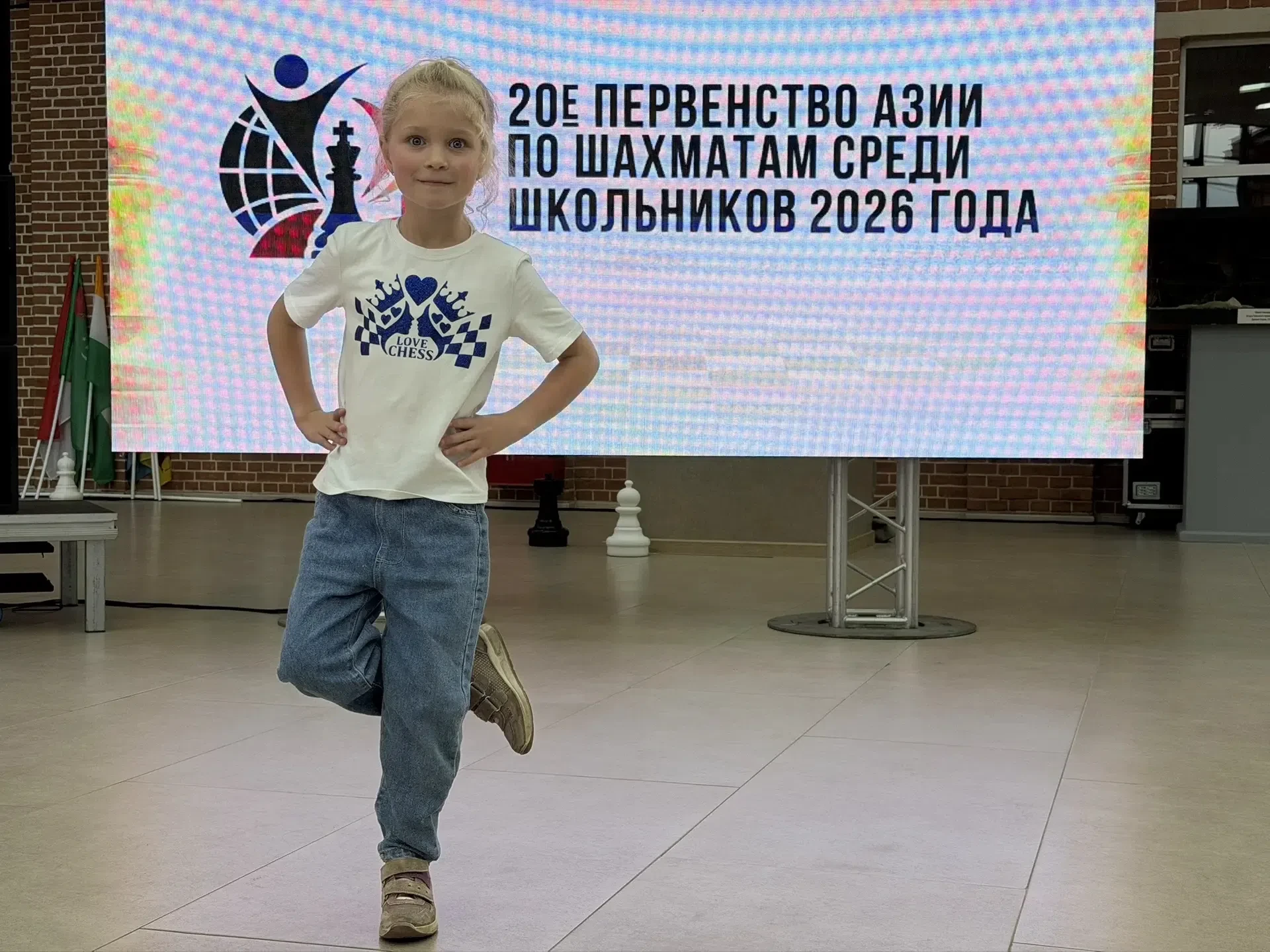 ♟️Шах и мат на континенте: пятилетняя Ева Егорова из Сибая защищает честь России на пер...