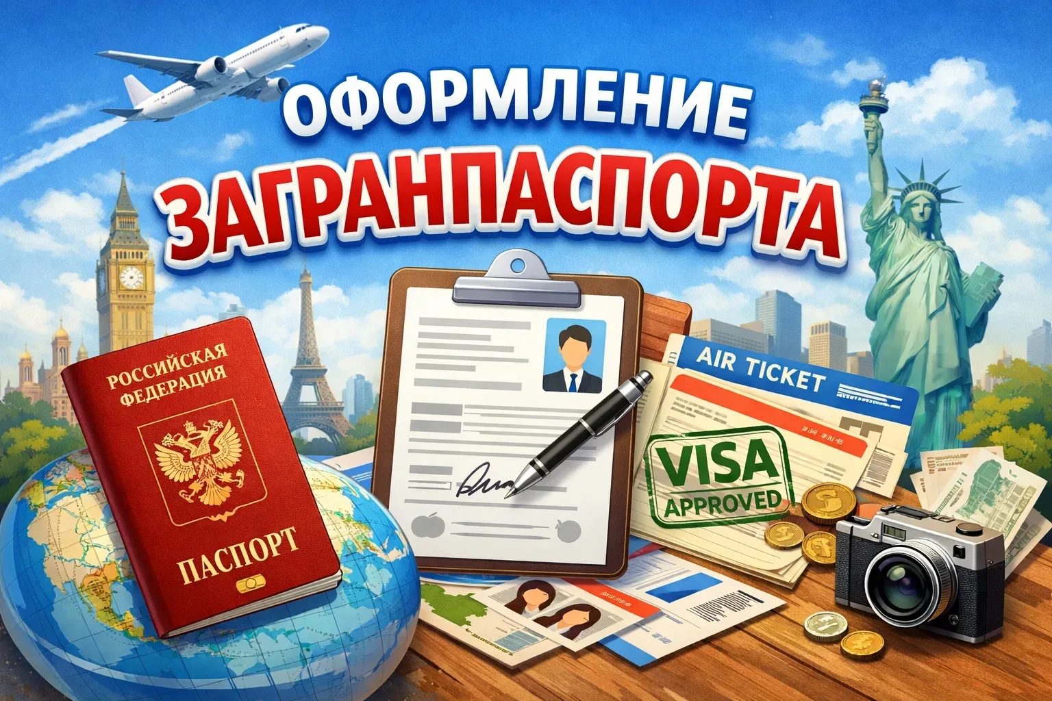 🪪 Оформление загранпаспорта: что важно знать

Загранпаспорт - первый шаг к любому путешествию
Давай
