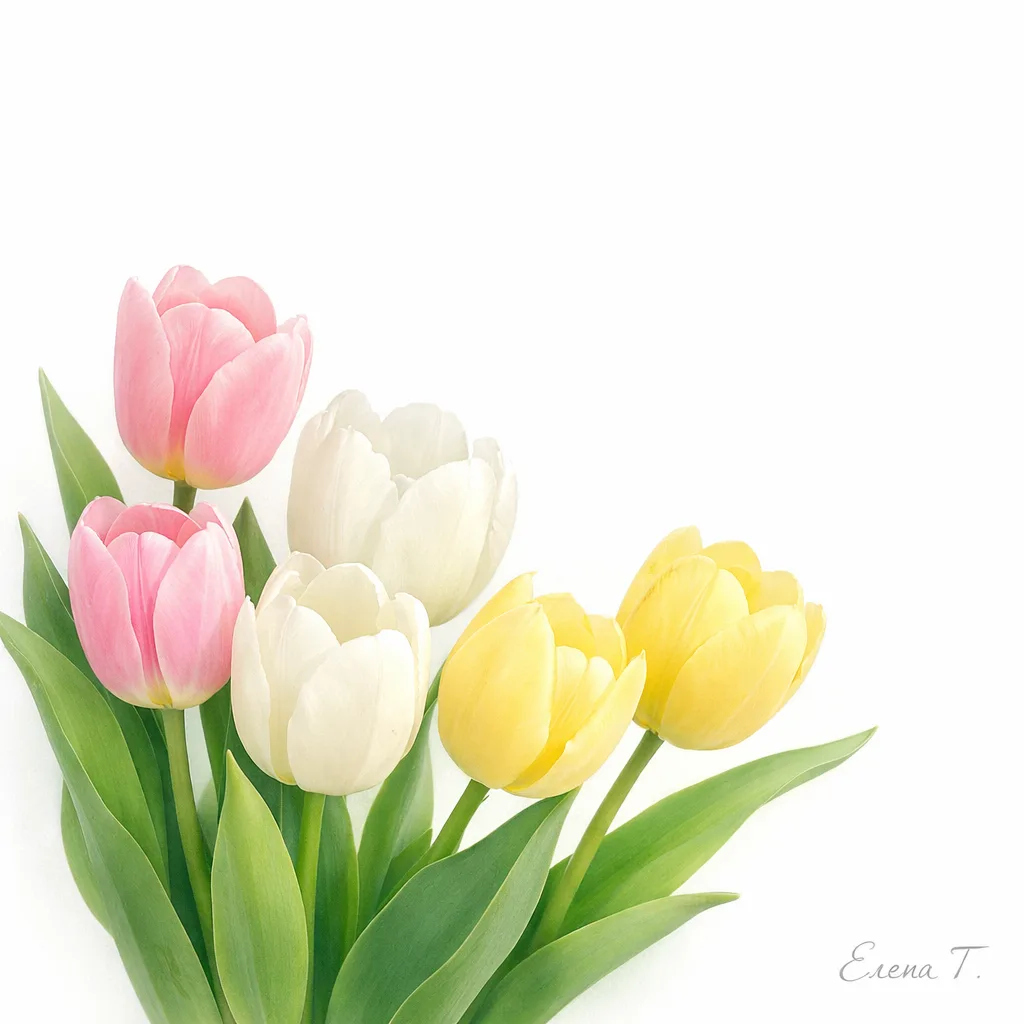 🌷 Весенние цветы для оформления  🌷  Создала серию нежных акварельных иллюстраций для оформления груп