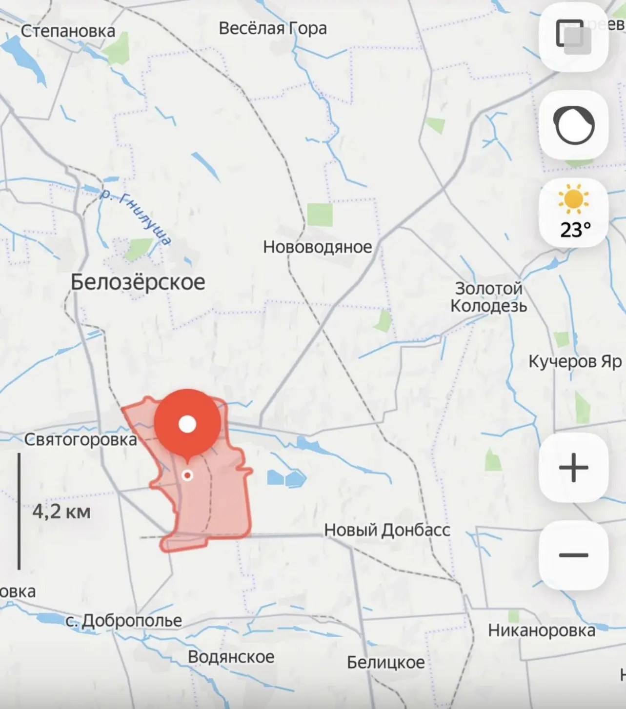 ‼️Обстановка в районе Доброполья