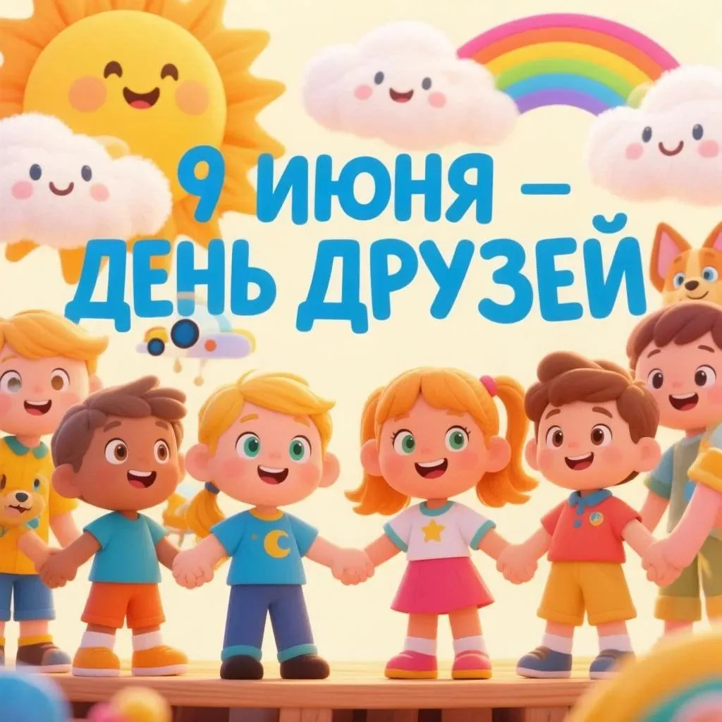 ✨ 9 июня отмечается День друзей — праздник улыбок, объятий и добрых сердец! ✨
 
📜 Немного истории:
