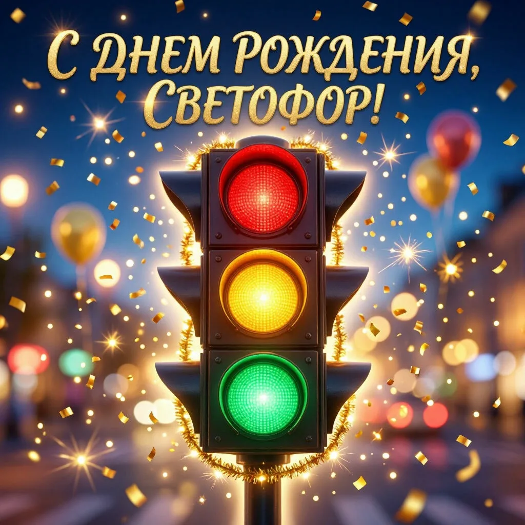 💥С днём рождения, дорогой Светофор!