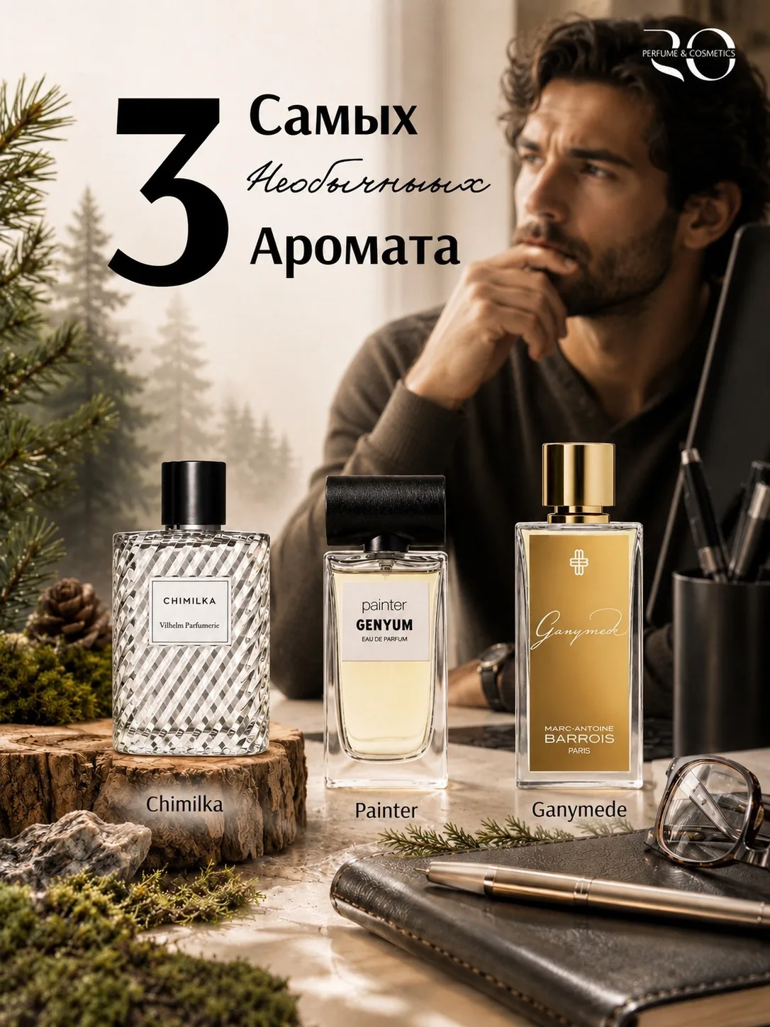 Три флакона, три взгляда на мир.