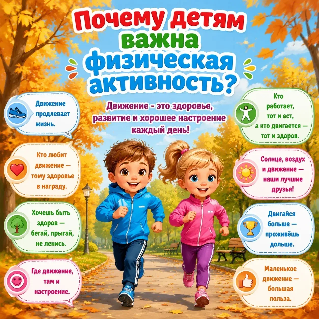 🤸 Почему детям важна физическая активность?