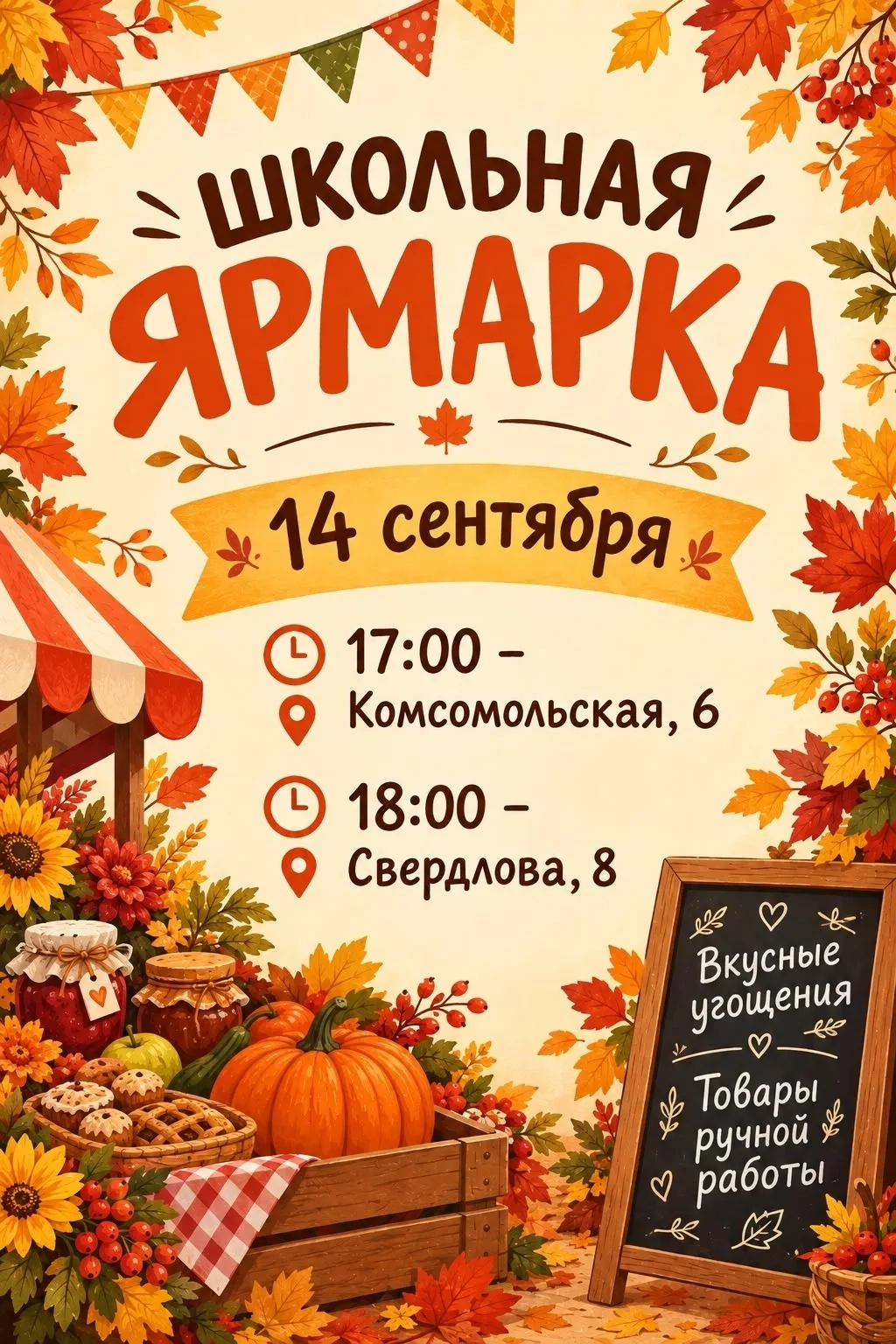 Приглашаем всех-всех-всех на нашу традиционную ярмарку школы №125!