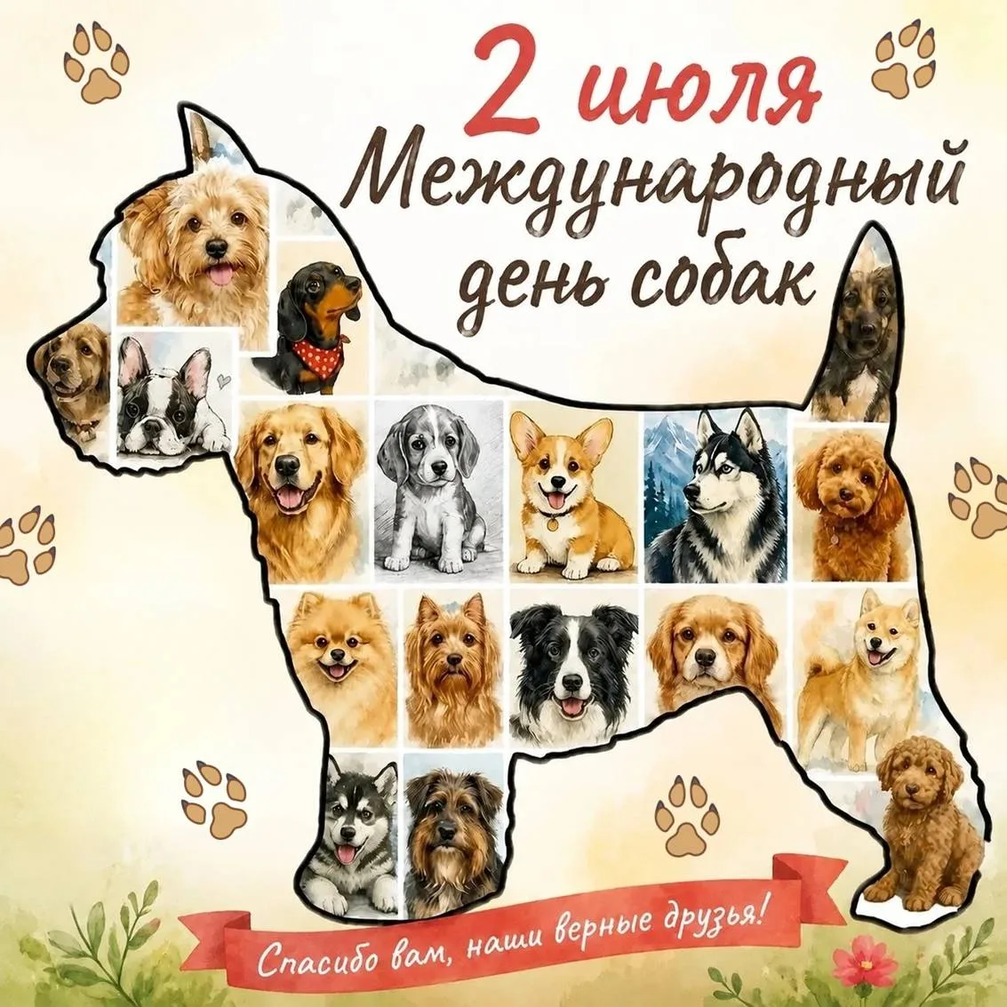 🐩2 июля - Международный день собак!