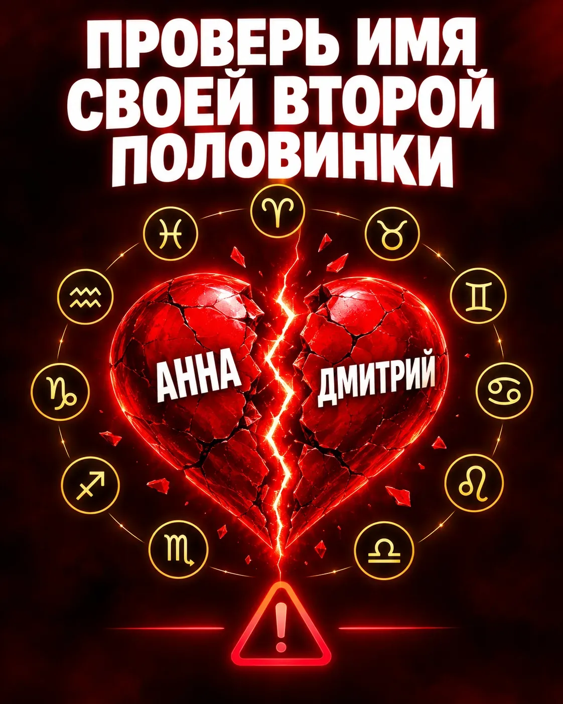 🚨 СРОЧНО ПРОВЕРЬ ИМЯ СВОЕЙ ВТОРОЙ ПОЛОВИНКИ!