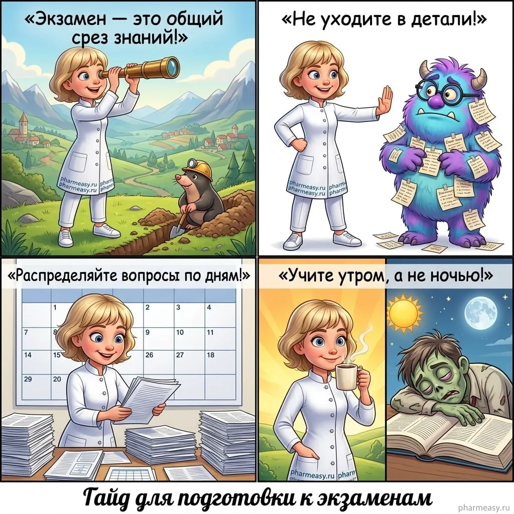 🎓 Гайд для подготовки к экзаменам!