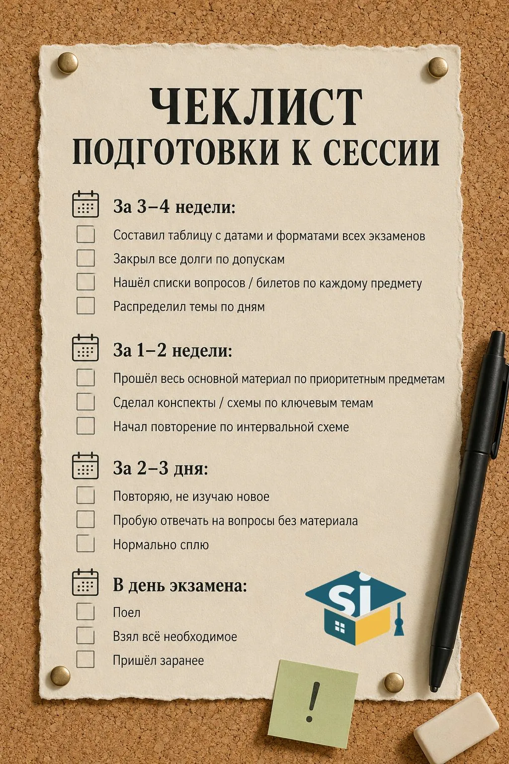 📚Сессия — это отрезок времени с понятными правилами.