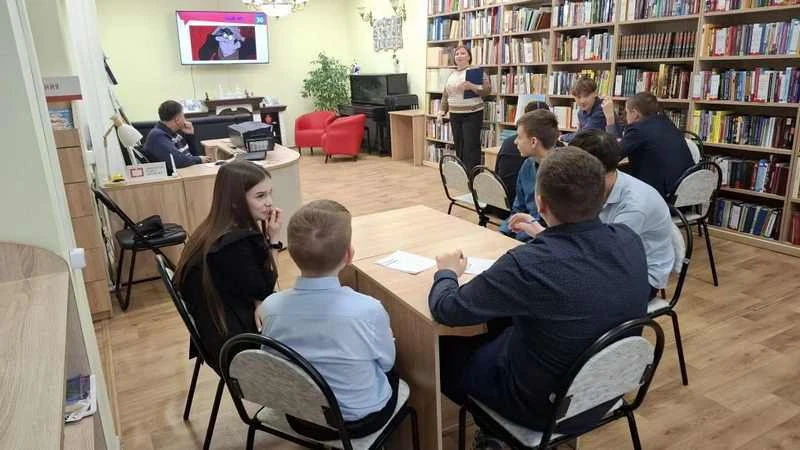 Мульт‑эрудит
 
 9 апреля обучающиеся 8 "А" класса вновь посетили Центральную библиотеку Скопинского 
