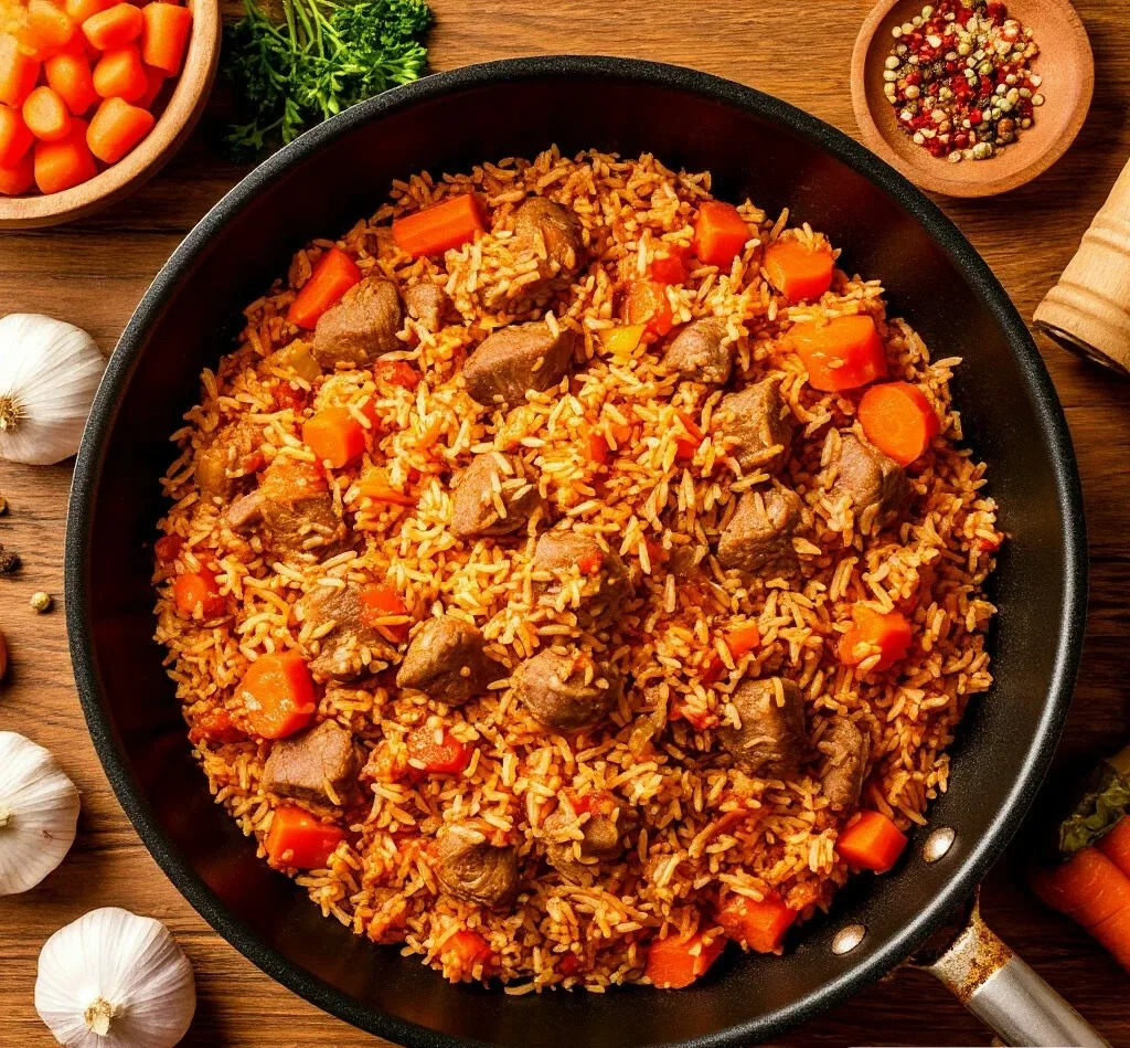 Плов в казане? 🍚 Нет, на сковороде! 🥘