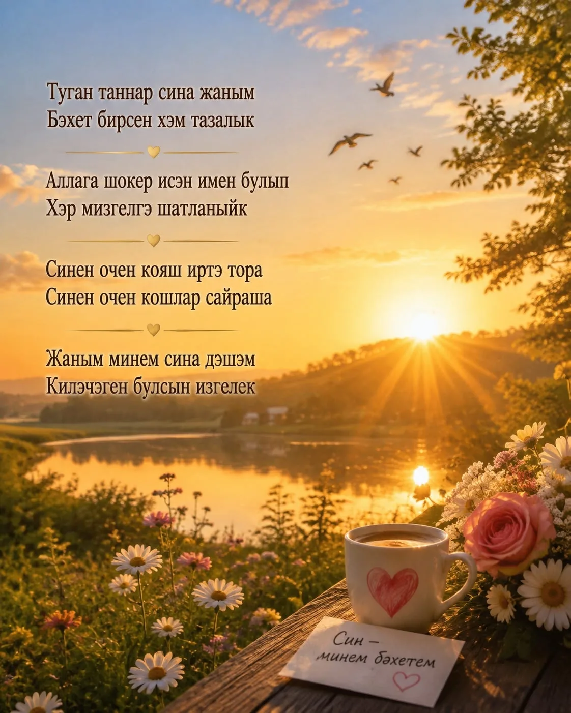 Туган таннар сина жаным