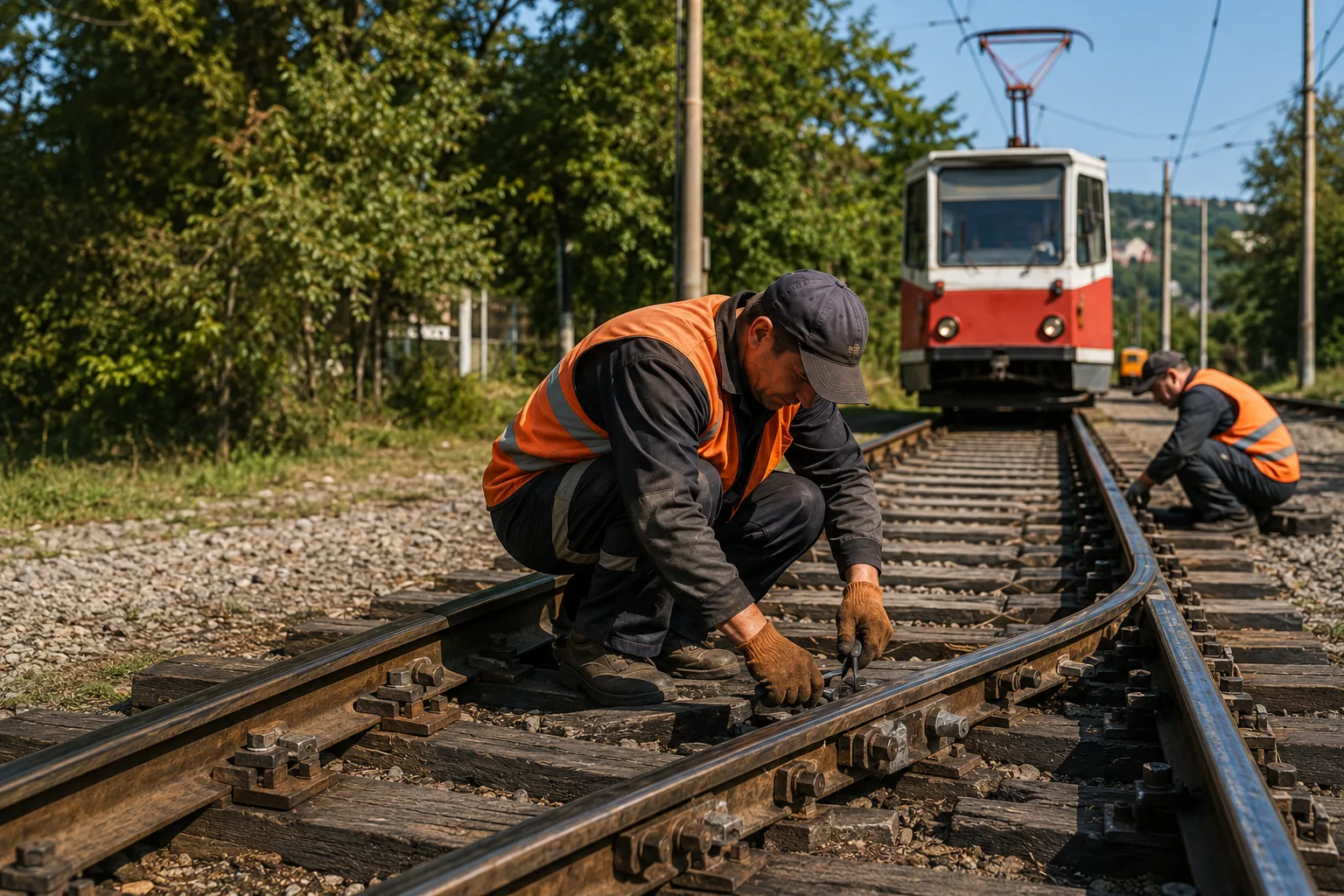🚋 Надежность трамвайного движения начинается с состояния путей

В Горловке продолжаются плановые ра