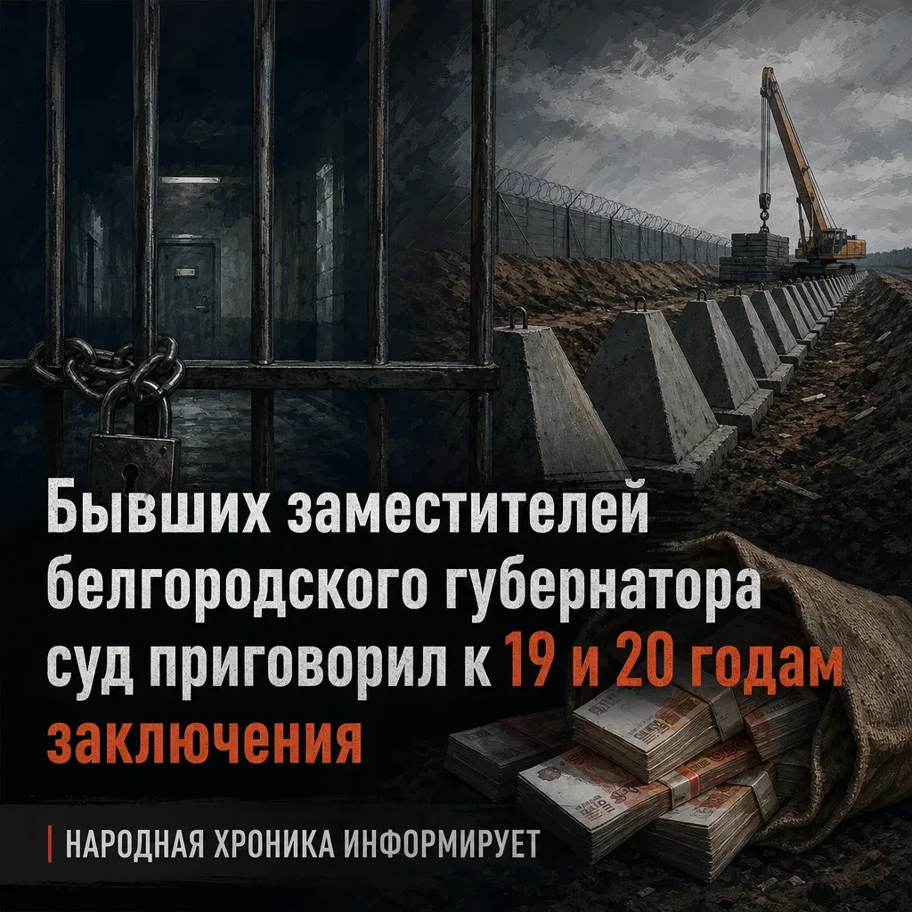 Бывшего вице-губернатора Белгородской области Рустэма Зайнуллина приговорили к 20 годам. Об этом  со