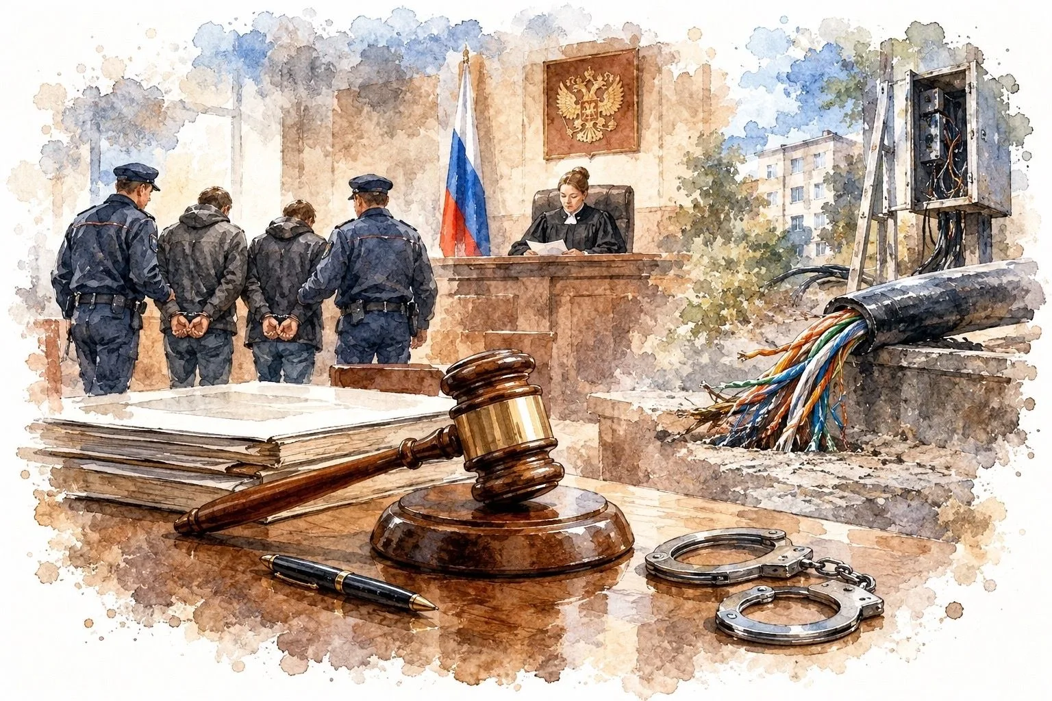 Суд вынес приговор по делу о кражах и повреждении объектов электросвязи