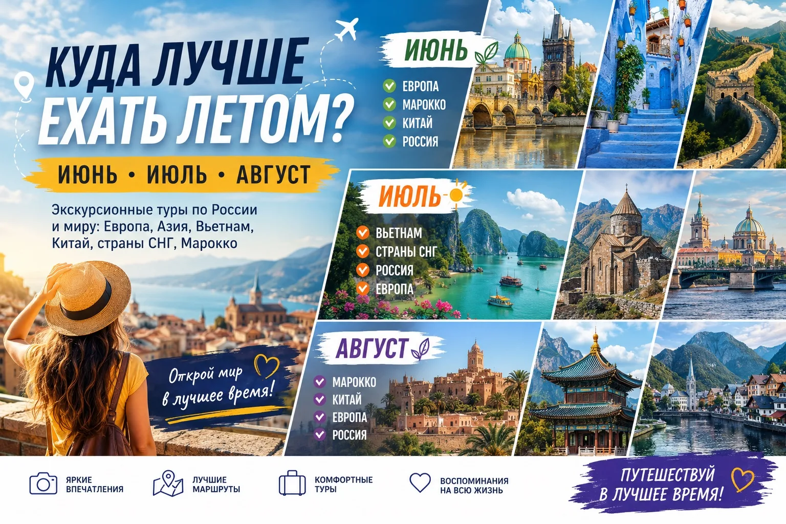 🌍 Куда лучше ехать летом 2026?