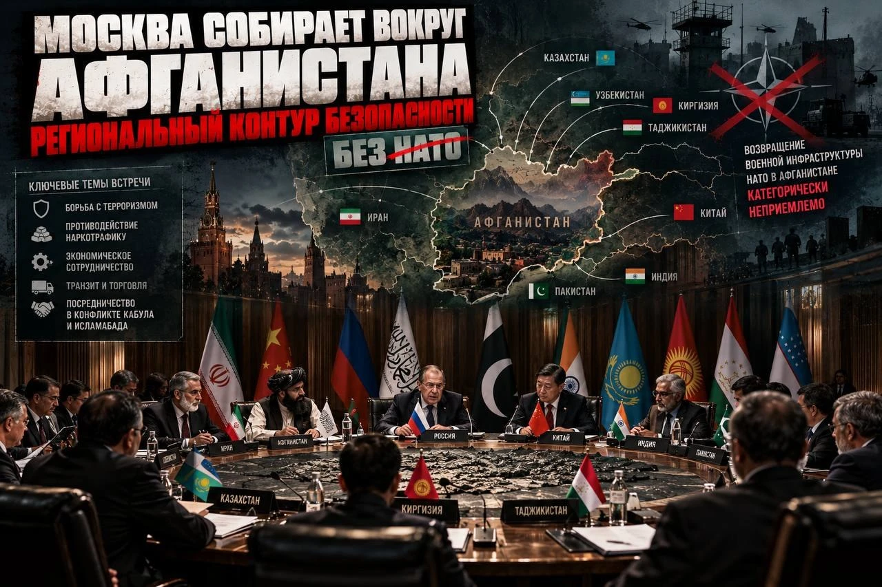 ⚡️ Москва собирает вокруг Афганистана региональный контур безопасности — без НАТО