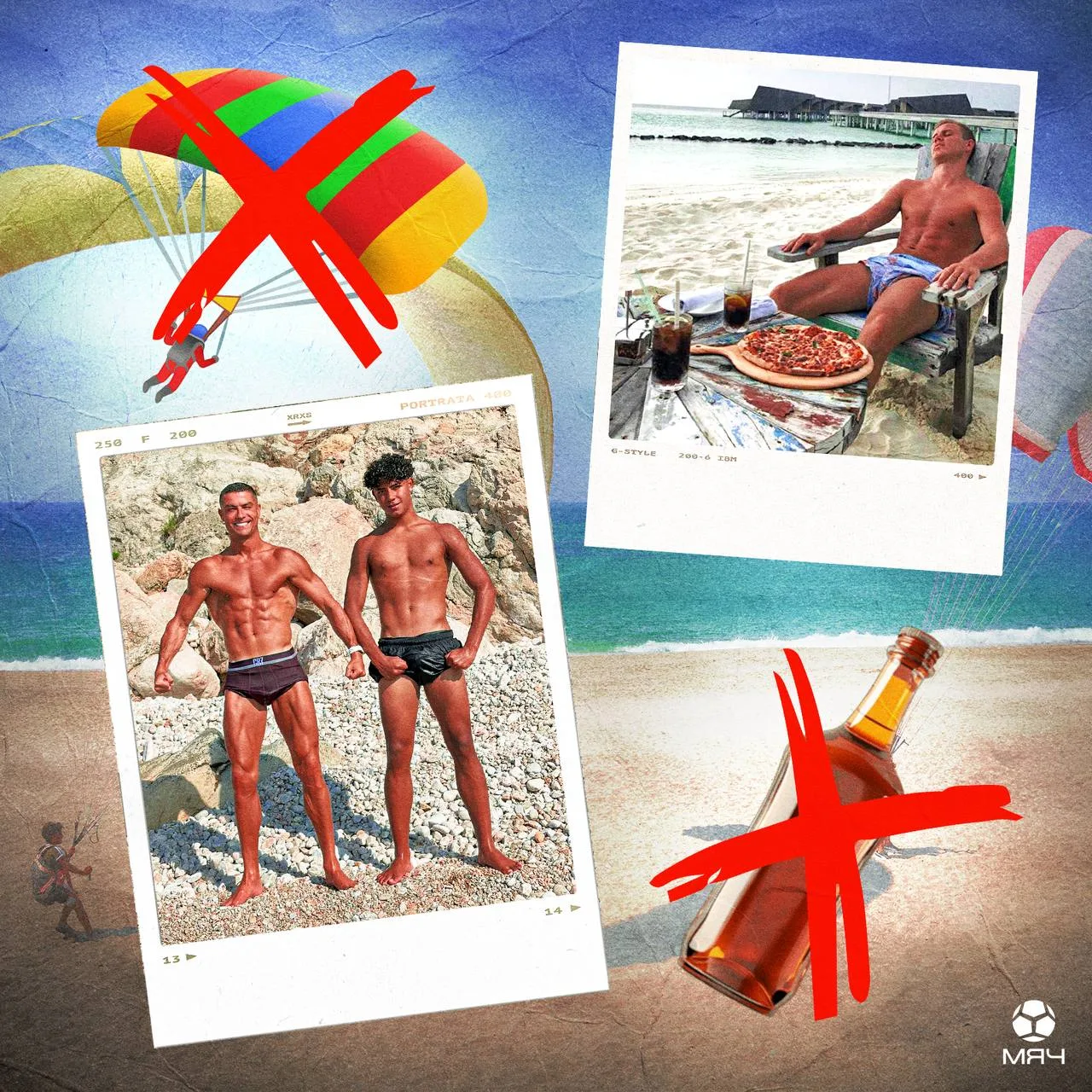 🏖️ Запрет на опасные виды спорта и лишний вес. Как можно отдыхать футбикам?
