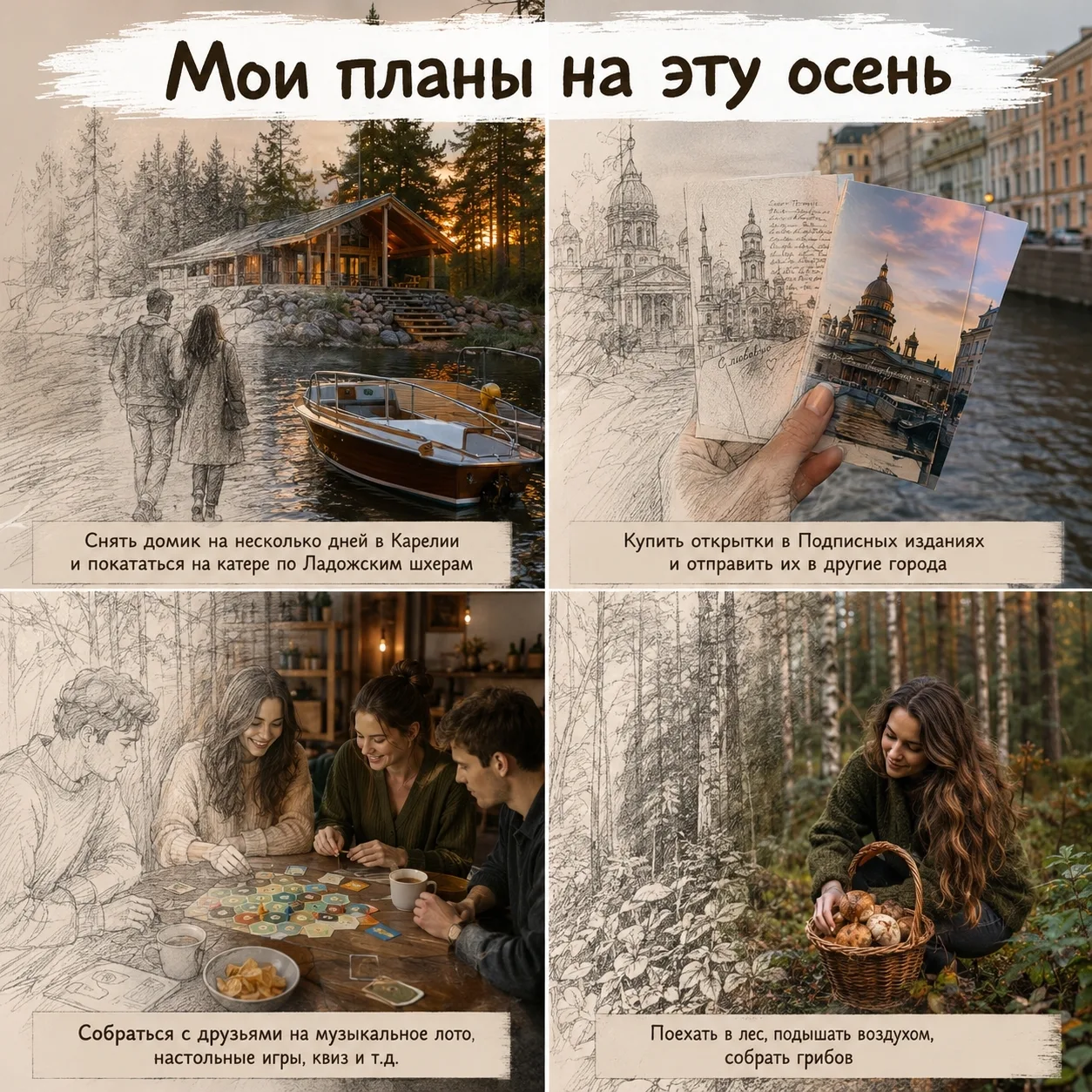 Мои намерения на предстоящую осень