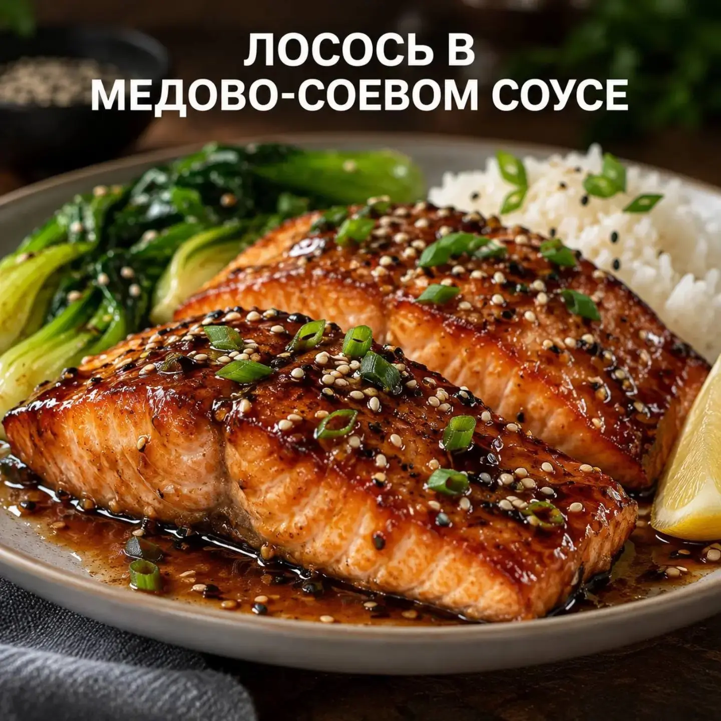 🐟 ЛОСОСЬ В МЕДОВО-СОЕВОМ СОУСЕ
