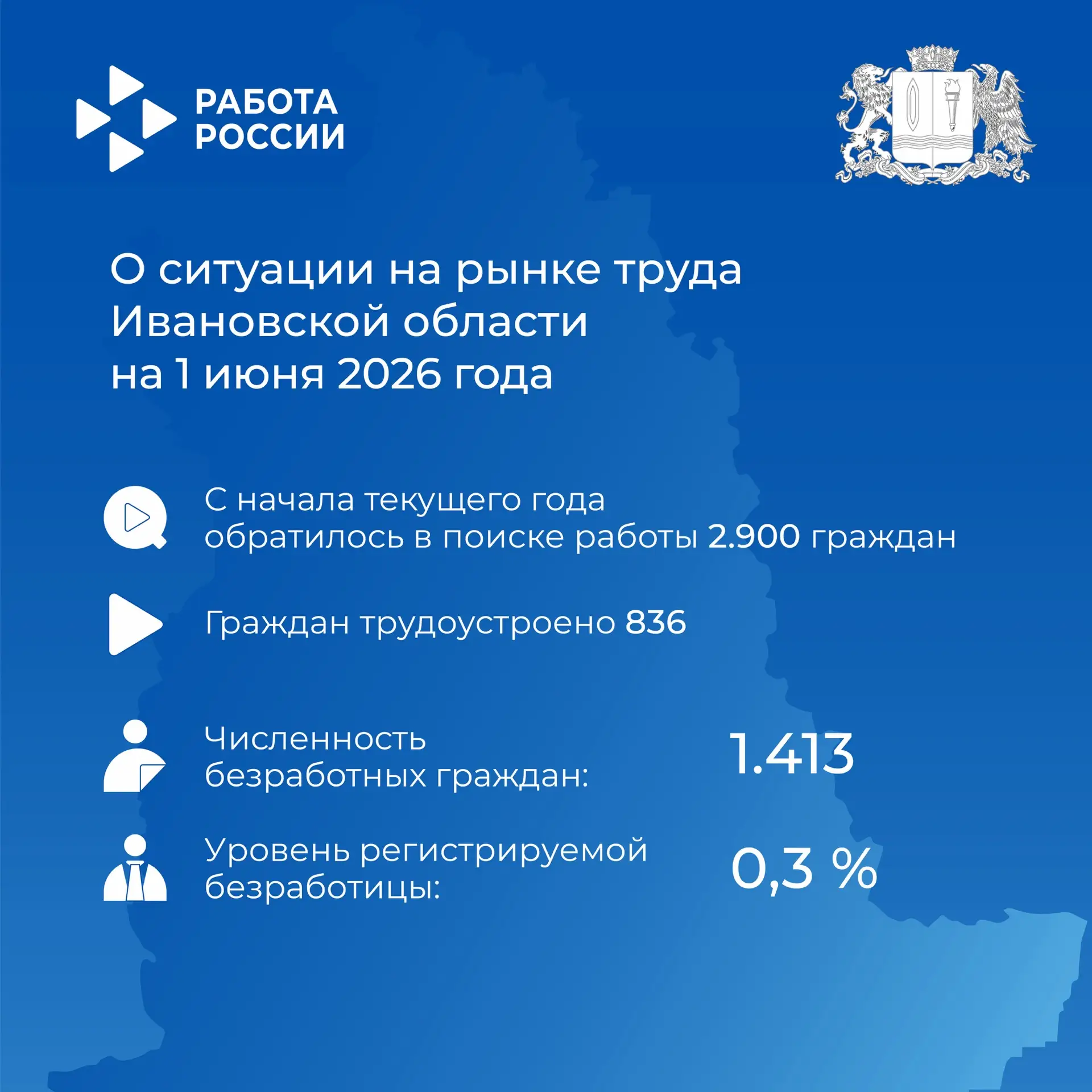🚀Какая ситуация на рынке труда Ивановской области?